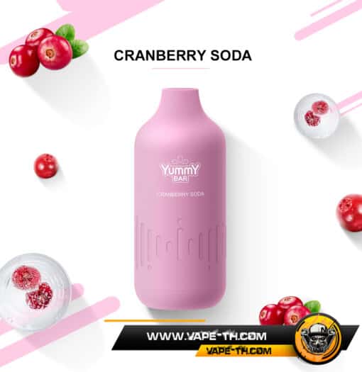 YUMMY BAR SC6000 PUFFS Cranberry Soda