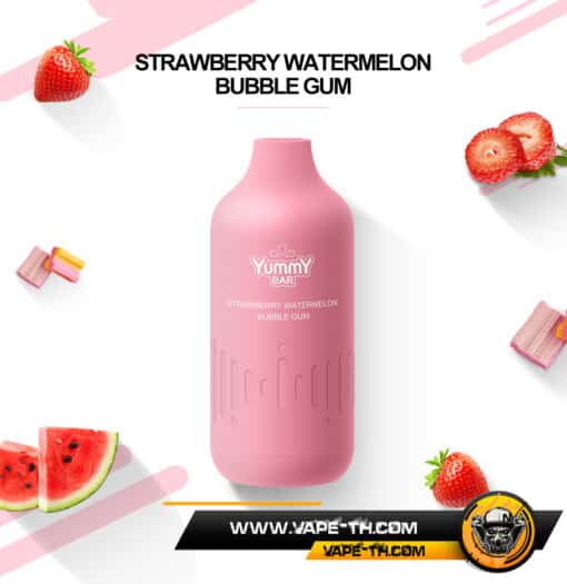 YUMMY BAR SC6000 PUFFS Strawberry Watermelon Bubble Gum