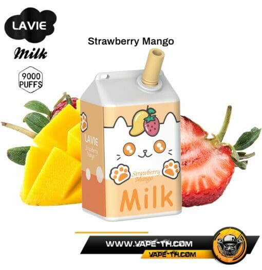 LAVIE MILK 9000 PUFFS Strawberry Mango