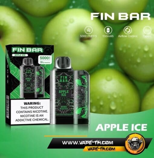 Fin Bar 5000 Puffs Apple Ice