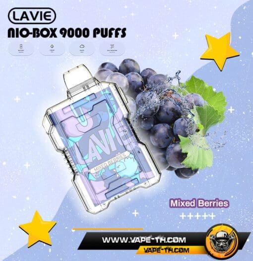 LAVIE NIO BOX 9000 PUFFS Mixed Berries