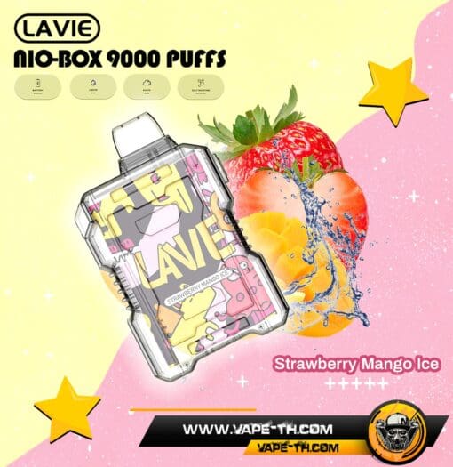 LAVIE NIO BOX 9000 PUFFS Strawberry Mango Ice