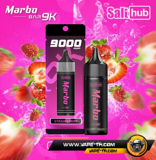 รสชาติMarbo Bar 9000 Puffs Strawberry